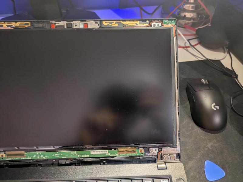 Removed bezel
