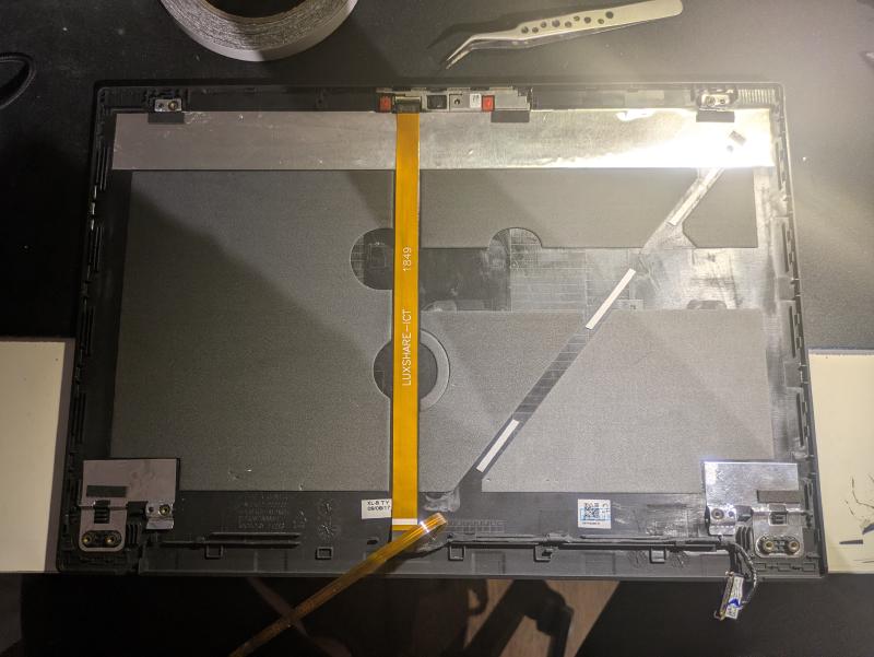 Cable reattached half way