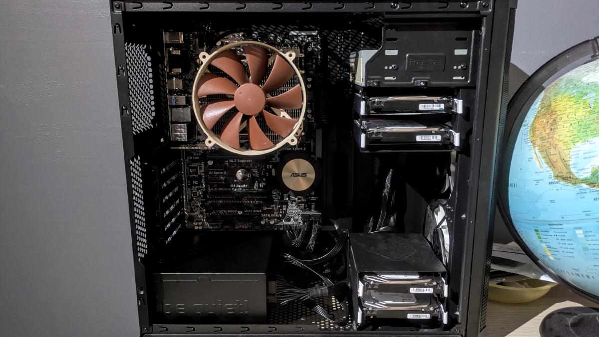 Transform an old PC into an  8 terabyte NAS and media server